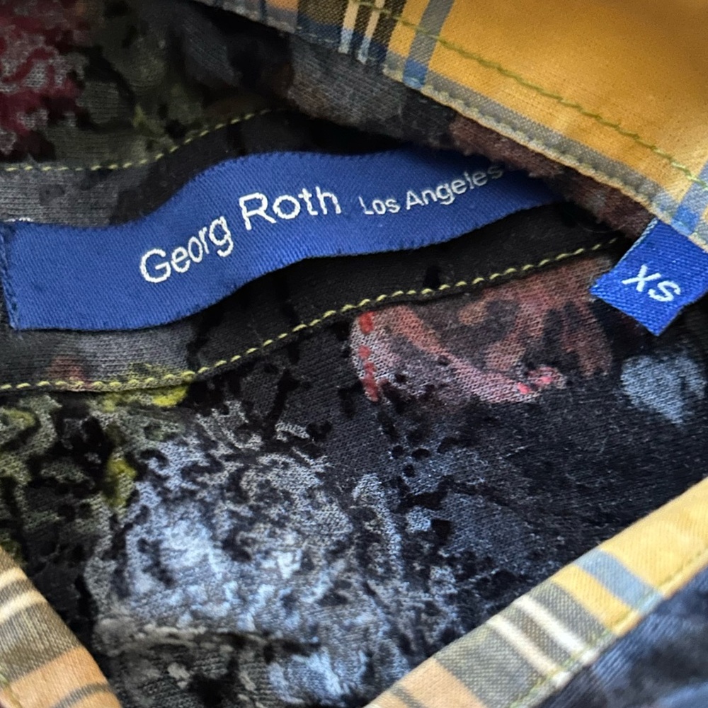 Georg Roth Pretty Jacquard Floral Print Shirt. Size XS - Picture 6 of 6